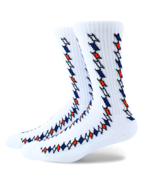 OrangeBlueWhiteBlack Socks